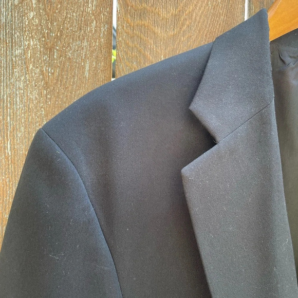 J Ferrar Black Men’s Blazer Sport Coat Business Attire 44L - Picture 2 of 11